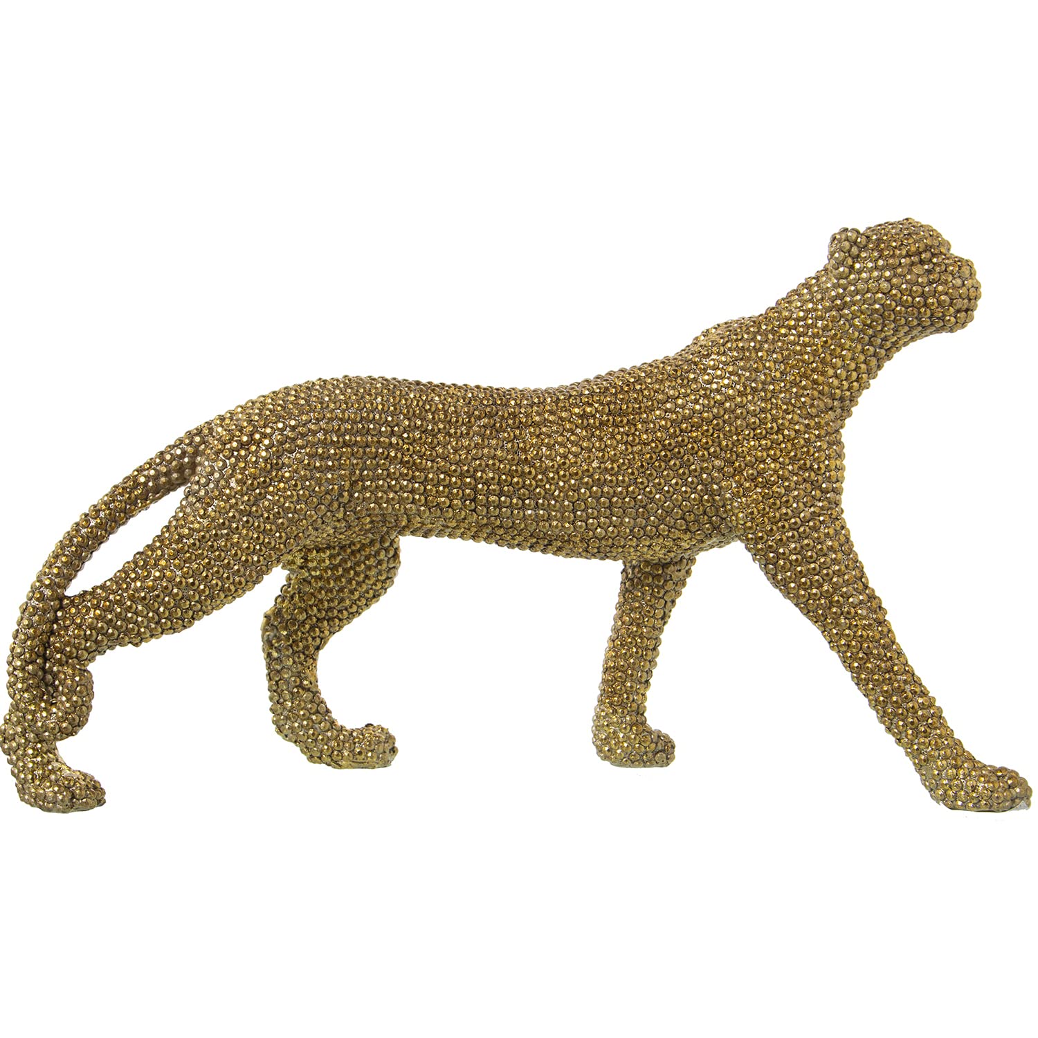AlexandreHouse Dorada Resin Panther Figure, 34 x 10 x 20 cm