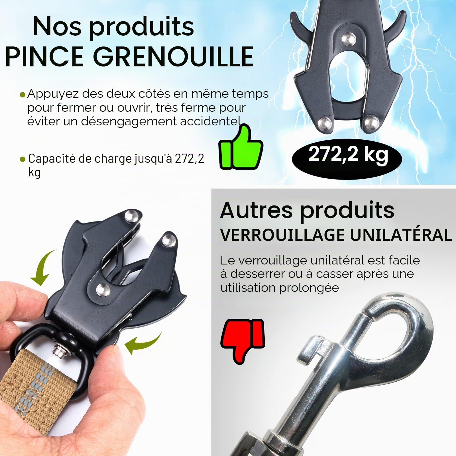 Laisse Tactique Robuste pour Chien avec Mousqueton à dégagement Rapide et Fils hautement réfléchissants, 1,2 à 1,8 m pour Chiens de Taille Moyenne et Grande(Marron et Noir)