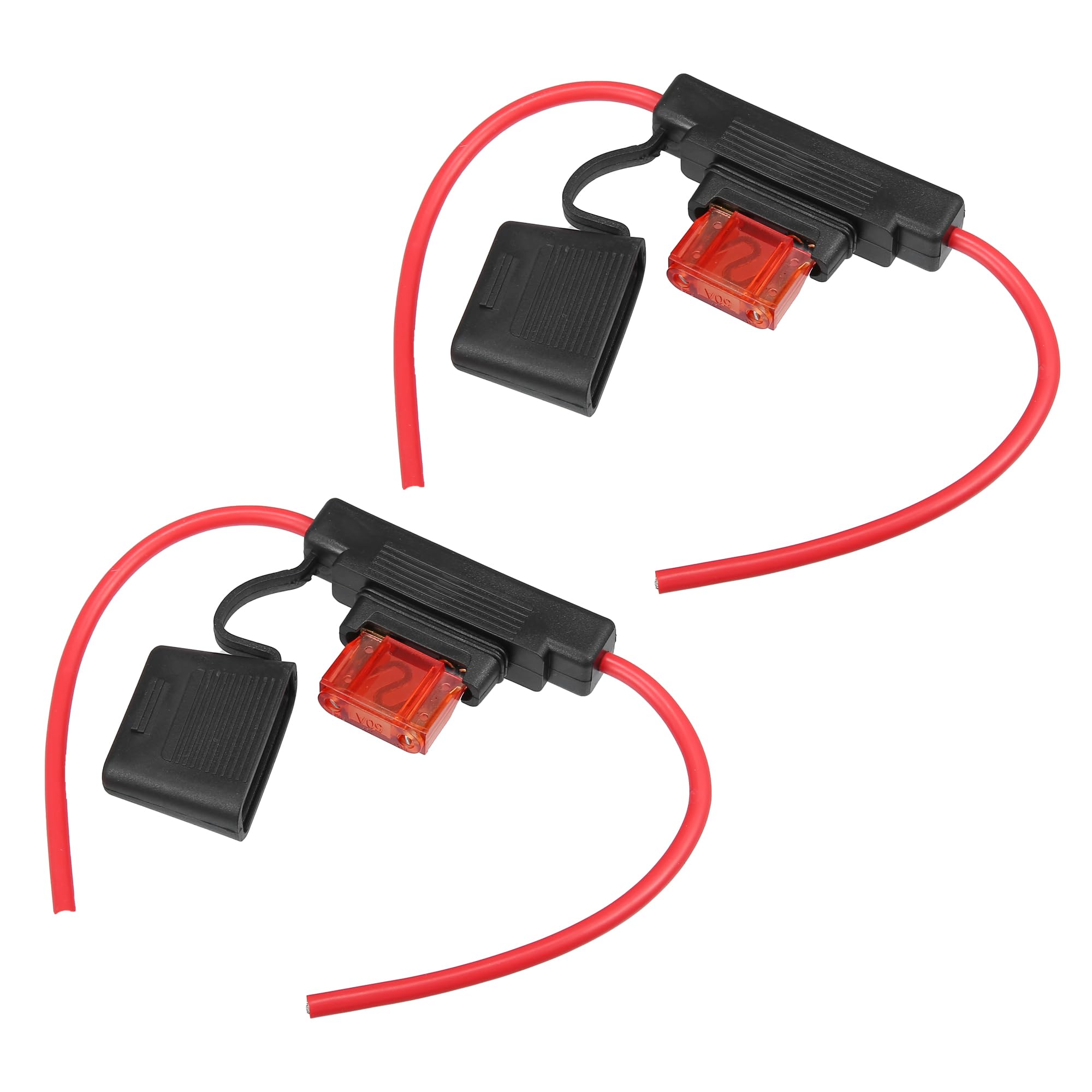 QUARKZMAN 2 Set DC 12V 10AWG 10 Calibro ATC Linea Fusibile Contenitore con 50A Fusibile