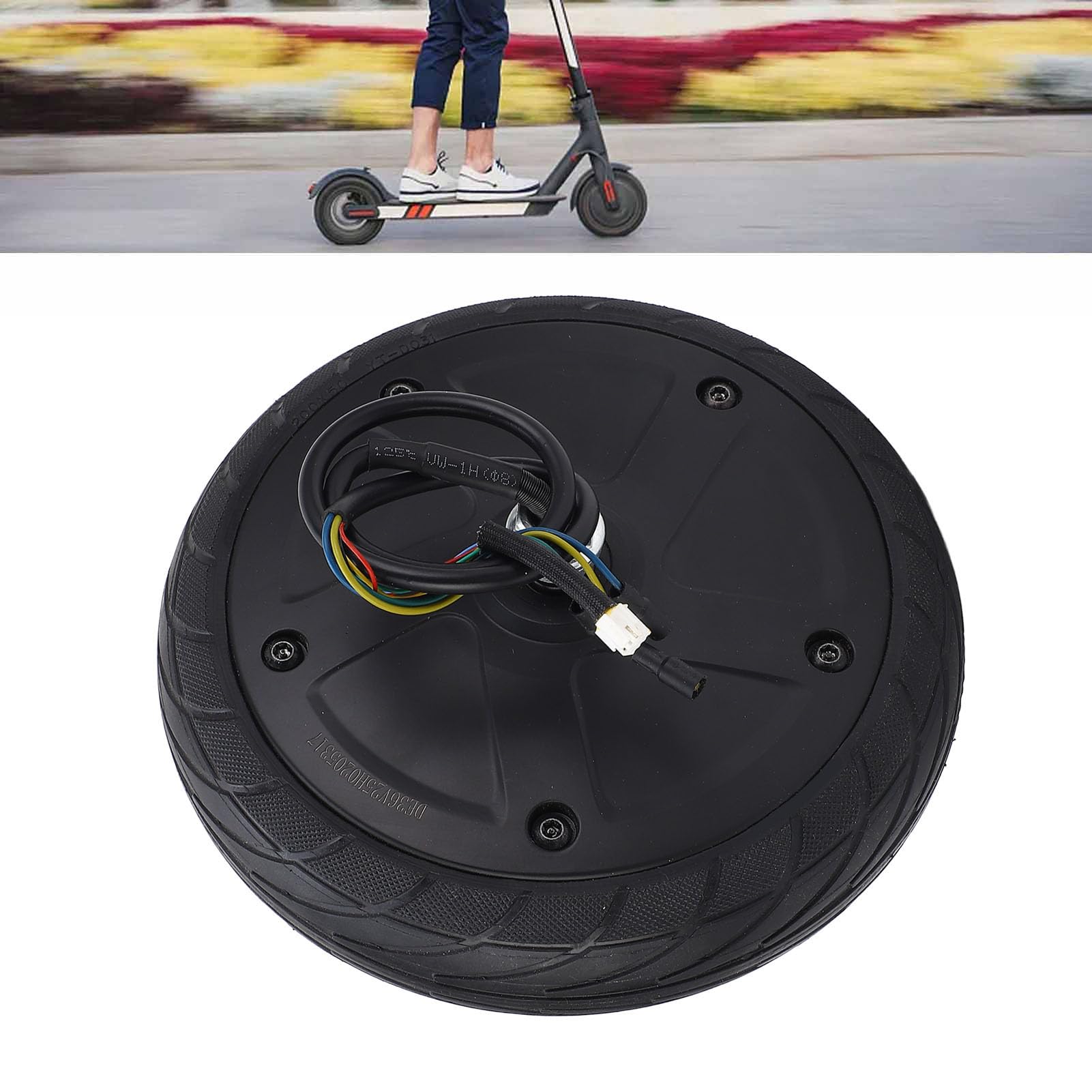 Pneu de Roue de Moteur de Moyeu de Trottinette Électrique pour Ninebot ES1 ES2 ES3 ES4, 36V 350W Moteur d'Entraînement de Roue Avant de Scooter Électrique