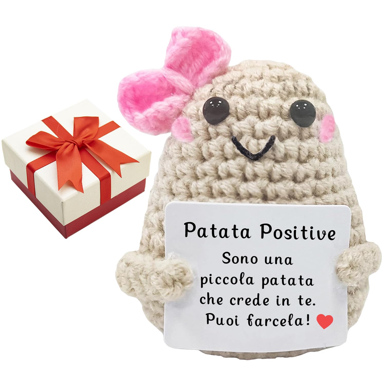 Regali Portafortuna Positive Potato, Supporto Emotivo, Bella E