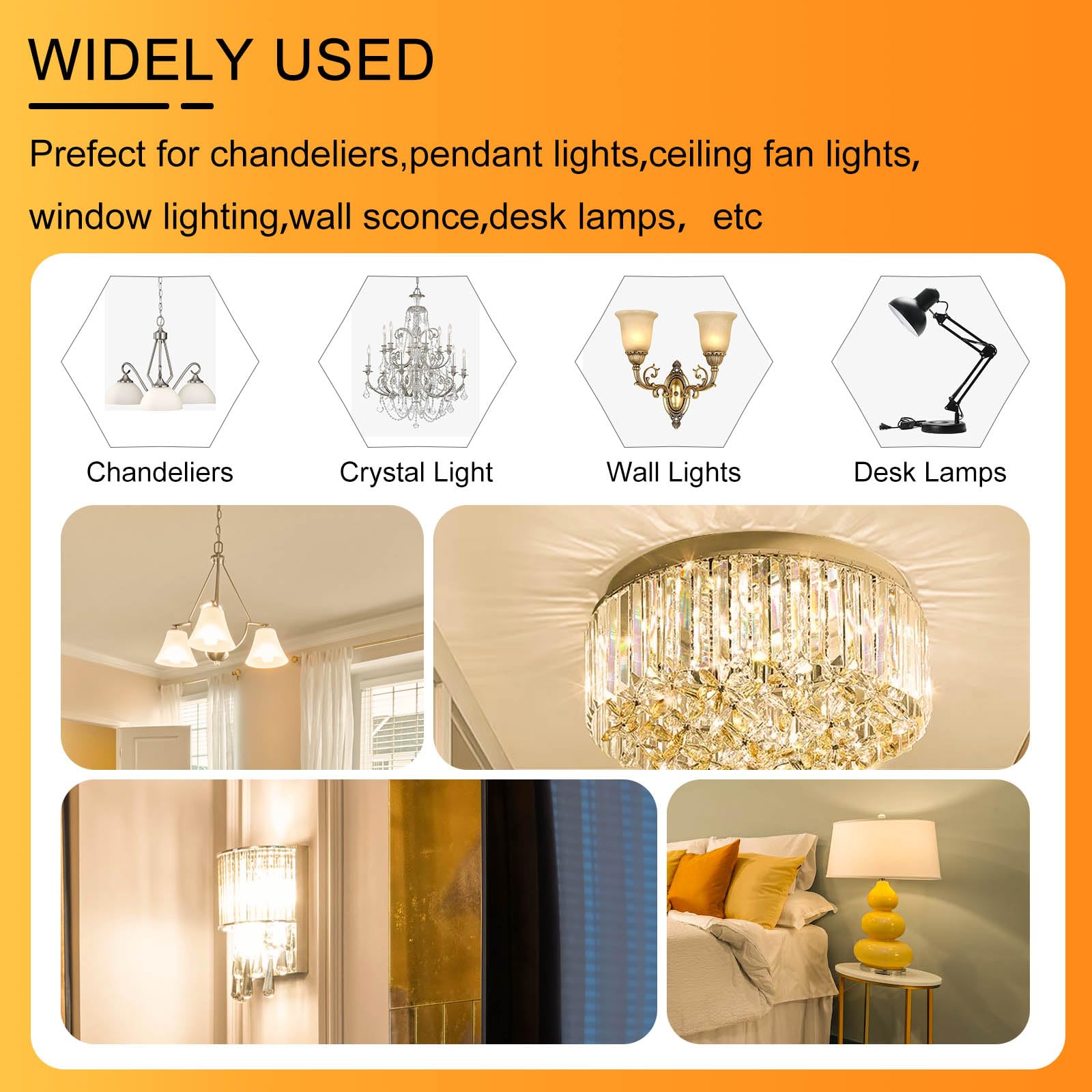 TZHILAN E27 LED Warm White Bulb 6 W 3000 K, 806 LM Replacement for 75 W Halogen Bulbs - Image 3