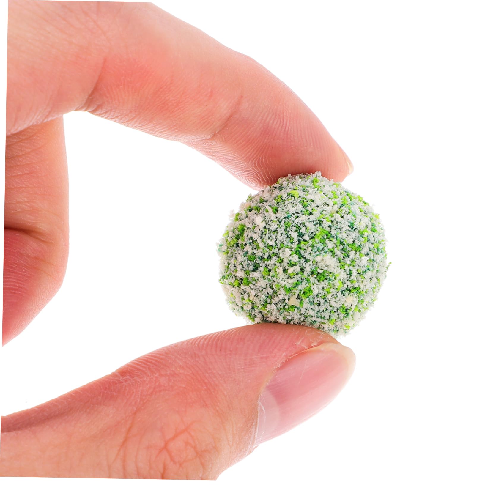 KICHOUSE 10pcs Greenery Fake Bushes Micro Landscape Shrubs Artificial Plants Outdoors Miniature Cluster Ball Garden Decor
