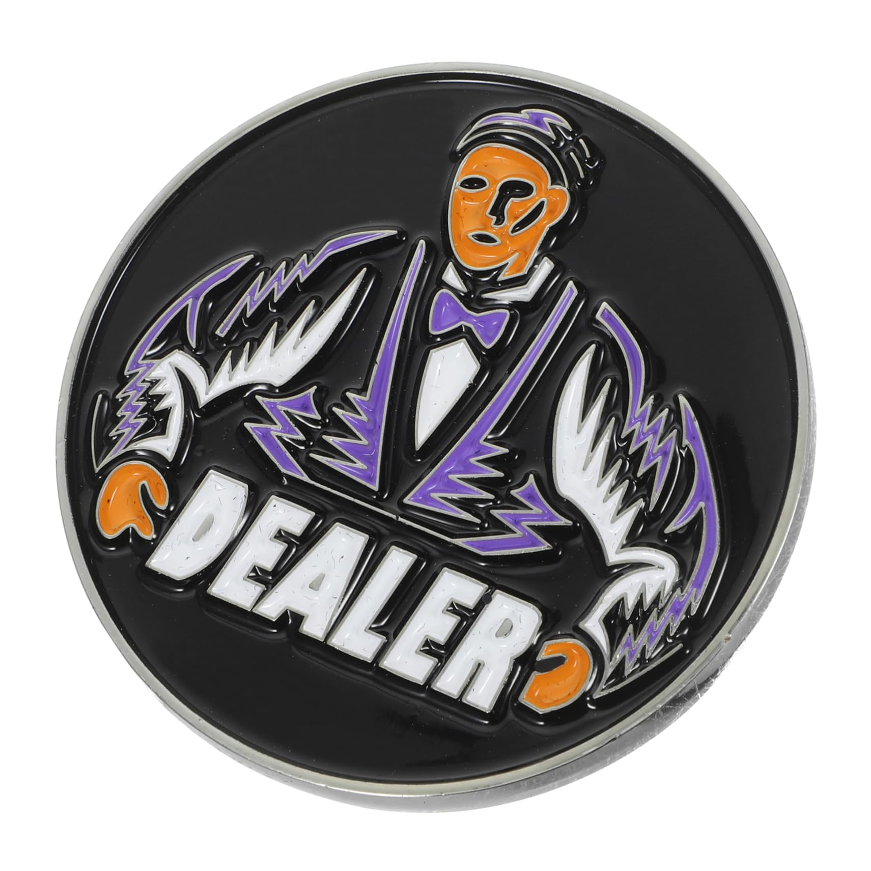 KOMBIUDA Dealer Button for Poker Guard Marker for Game Counting Novelty Poker Supplies for Parties and Poker Night
