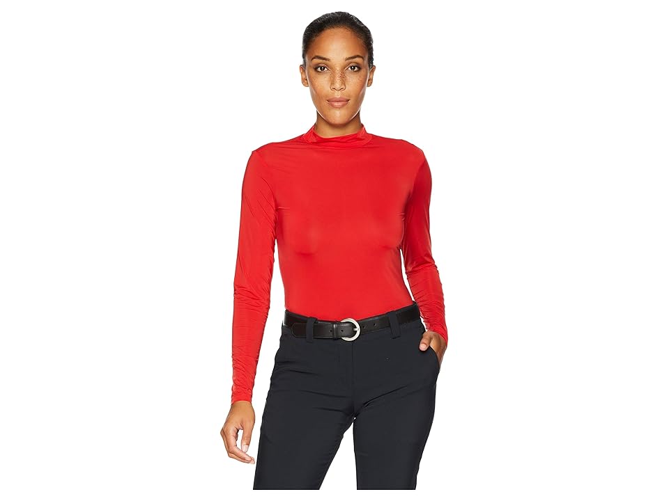

Jamie Sadock Sunsense(r) Mandarin Collar Layering Shirt (Joy Ride Red) Women's Clothing