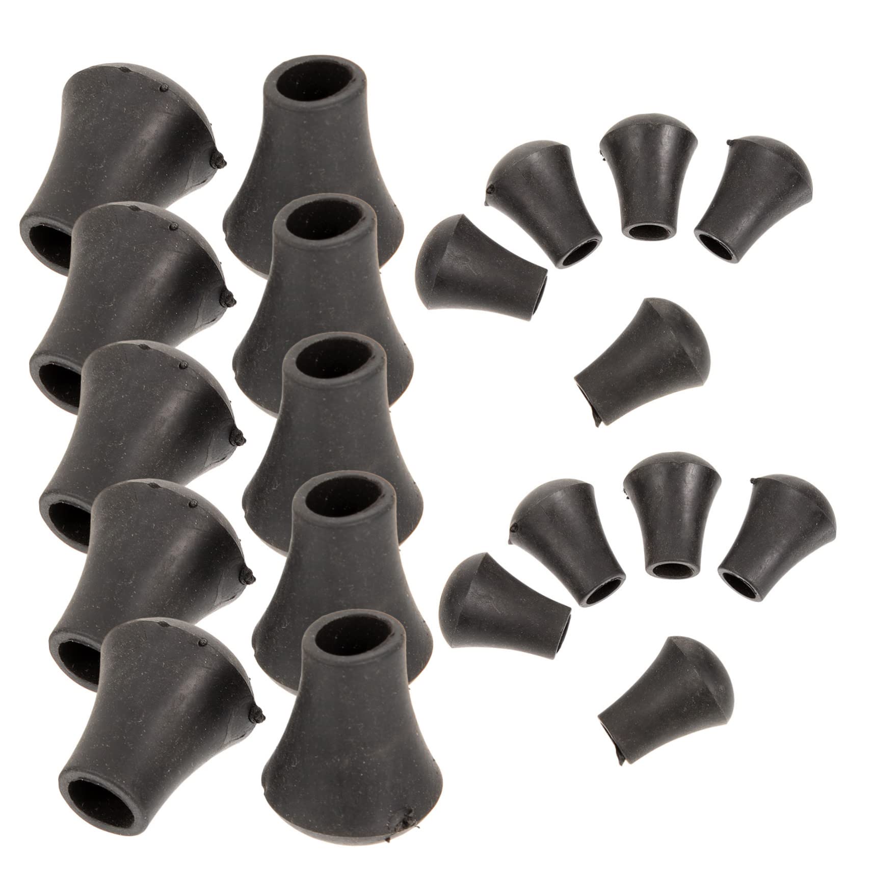 Mikinona 20Pcs Replaceable Rubber Drum Foot Sleeves Durable Drum Set Accessories for Drums and Electronic Drums Lightweight Cushion Support for Enhanced Performance