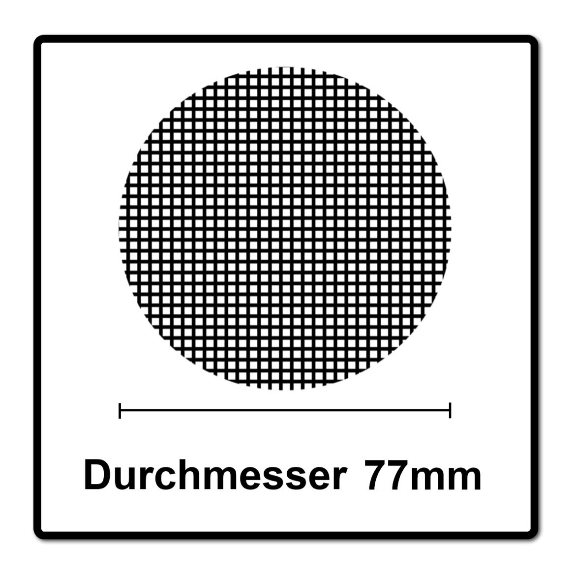 Mirka Abranet Schleifscheiben Ø 77 mm Klett Korn P120 50 Stk