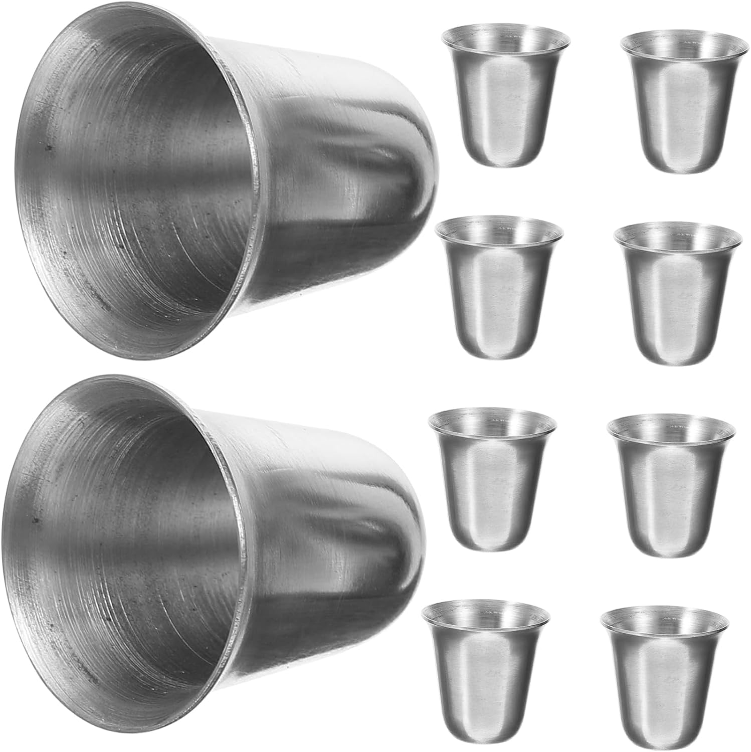 5sets Stainless Steel Religious Cup Metal Communion Cups for Church Bulk Communion Supplies 10pcs*5