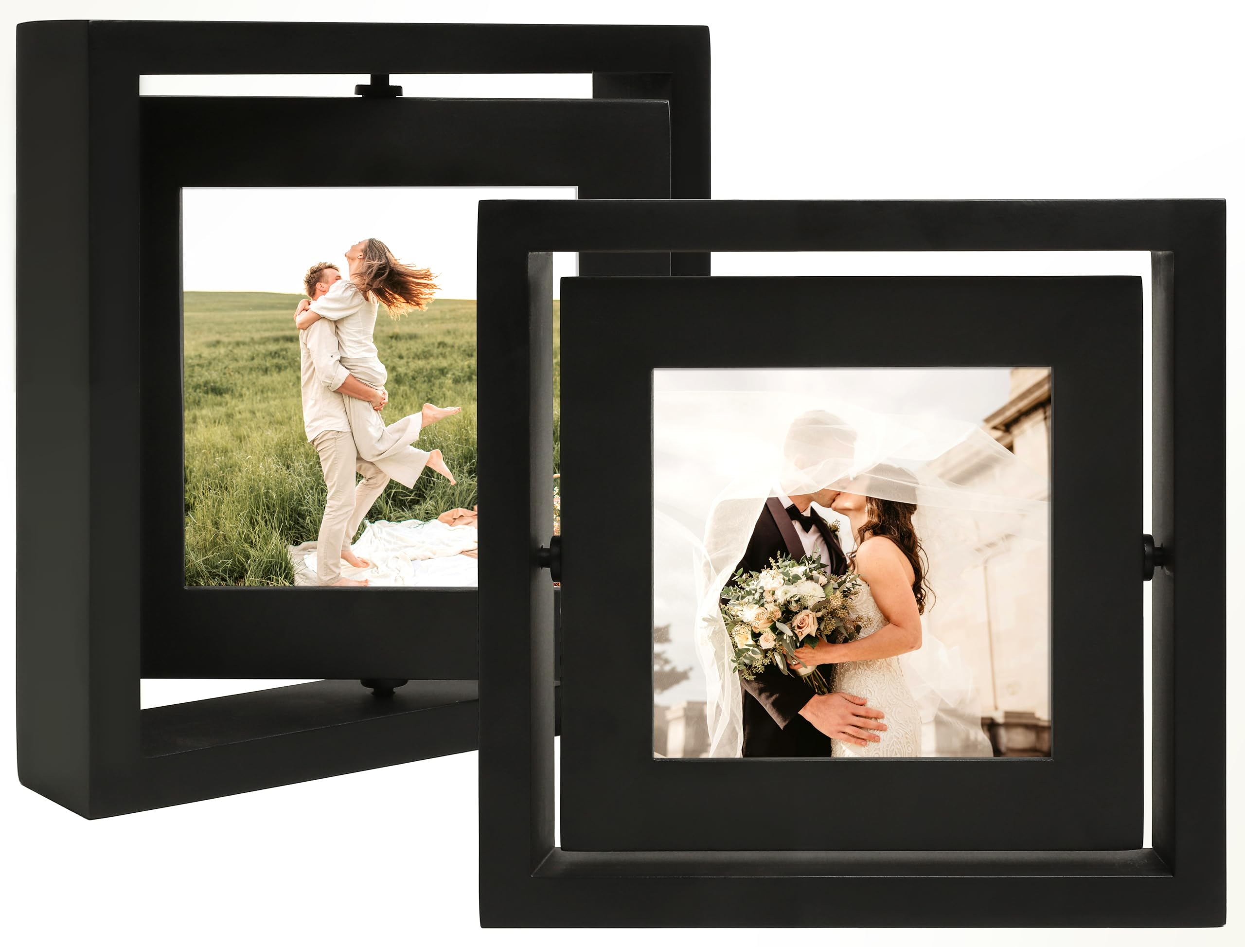 Amazon.com: VAUWINEK 4x4 Double-Sided Rotating Floating Square