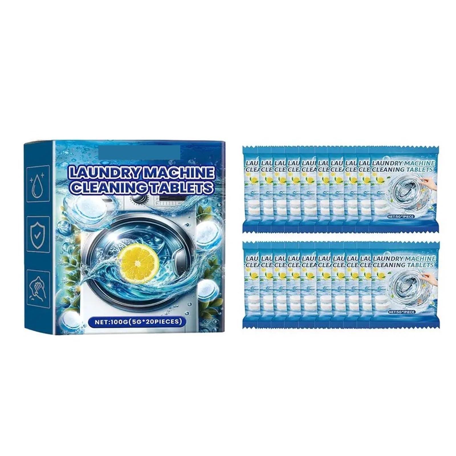 pastiglie detergenti per lavatrice Pastiglie detergenti for lavatrice(40PCS)
