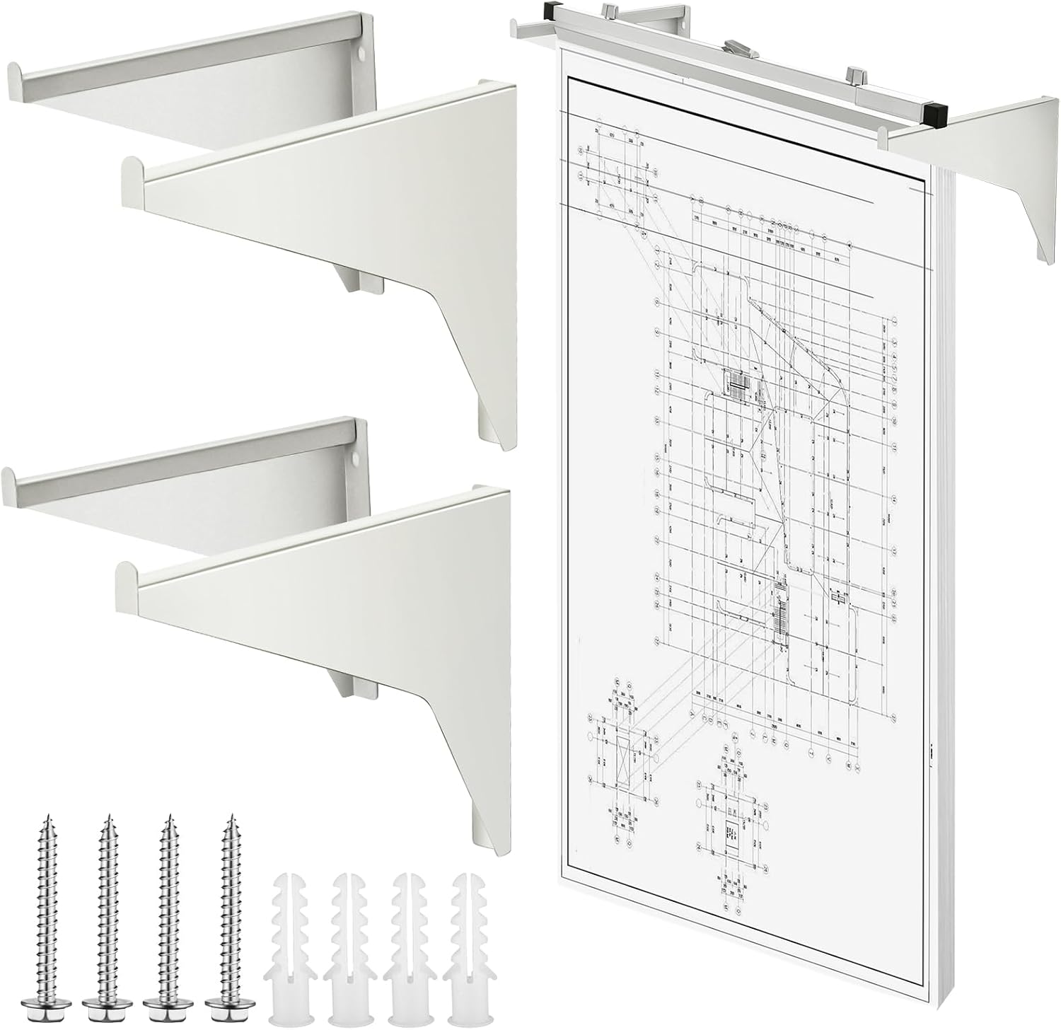 Qilery 2 Pack Blueprint Storage Blueprint Holder