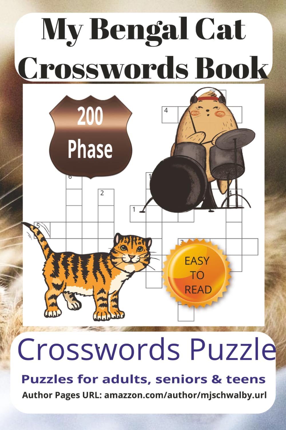 My Bengal Cat Crosswords Search Book: Packed with Entertaining Word Challenges, Big Print Layout, and Creative Clues Inspired by Cat Lovers. 6x9 ... Puzzles, Great for Vacations and Quiet Time.