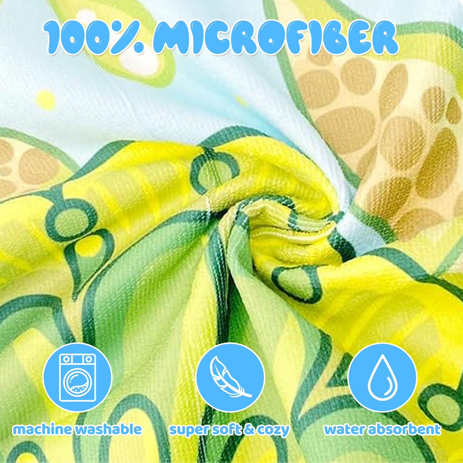 EDLMKM Hooded Poncho Towels for Kids Hooded Towels for Kids Kids Swim Changing Robe - Image 3