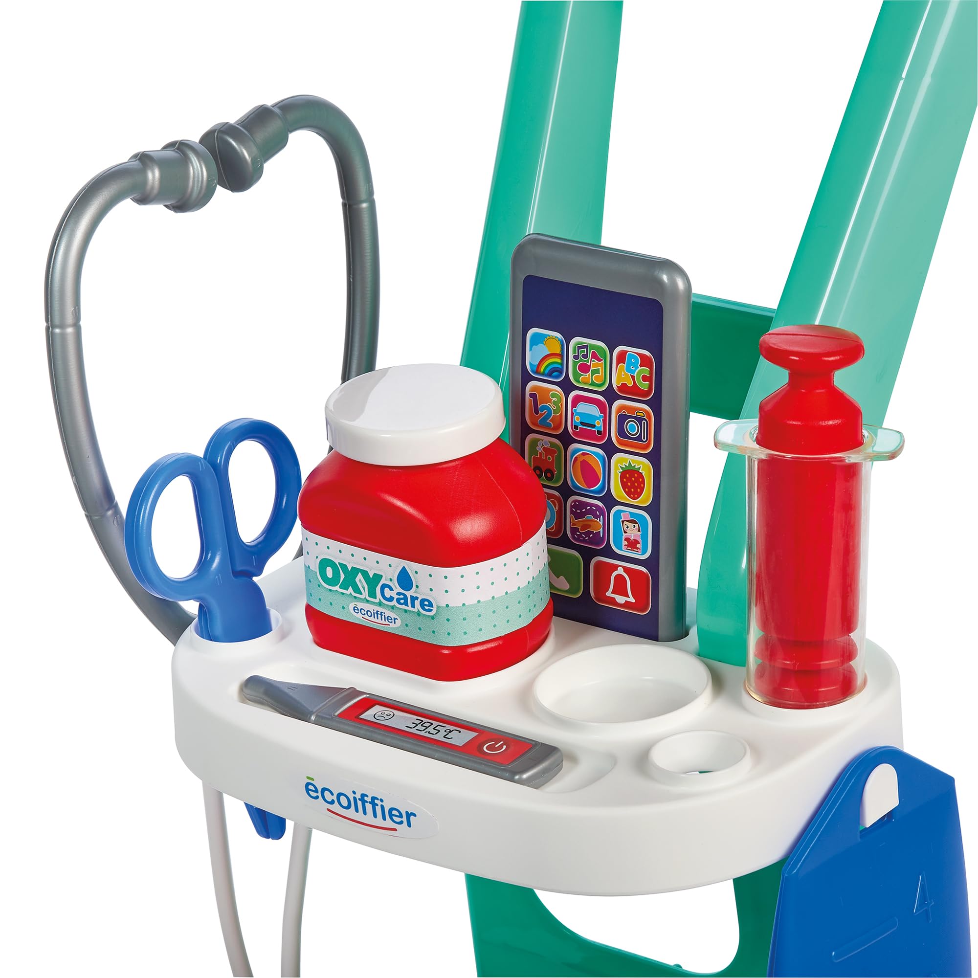 Valisette Docteur Jouets Ecoiffier - Kit Médical 7 Pièces Pour Enfants Dès 18 Mois - Jeu D'Imitation Réaliste Fabriqué En France Jouet Docteur 18 Mois