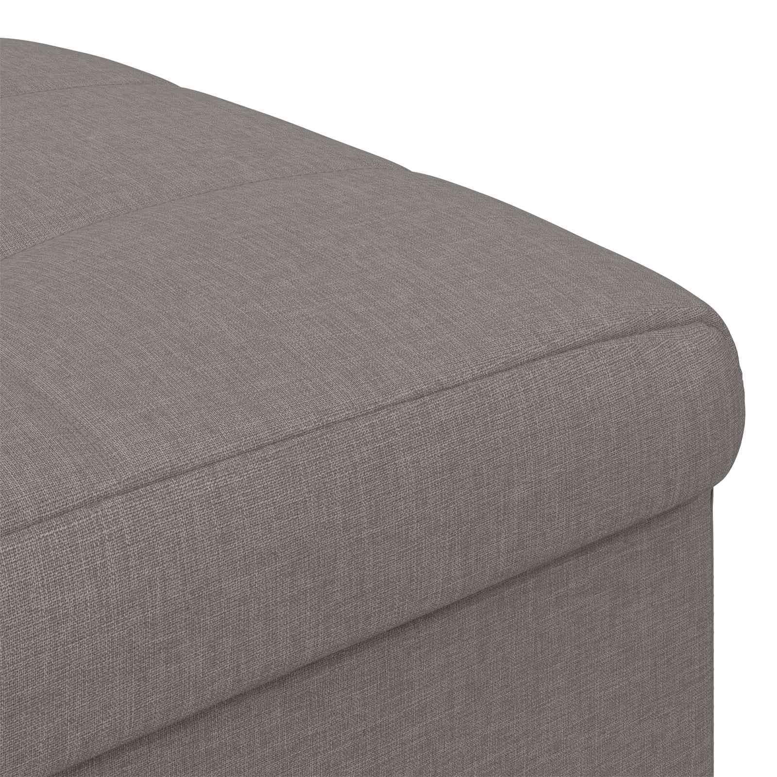 vidaXL Ottoman z przechowalnią Ciemnoszary 40 x 40 x 45 cm tkanina