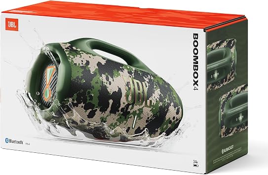 JBL Boombox 4, Bluetooth Speaker, IP67, Squad