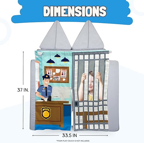 Miniatura 2 de Couch Swag Panel de juego para niños Sofá de espuma Sofá Niños Sofá (policía)