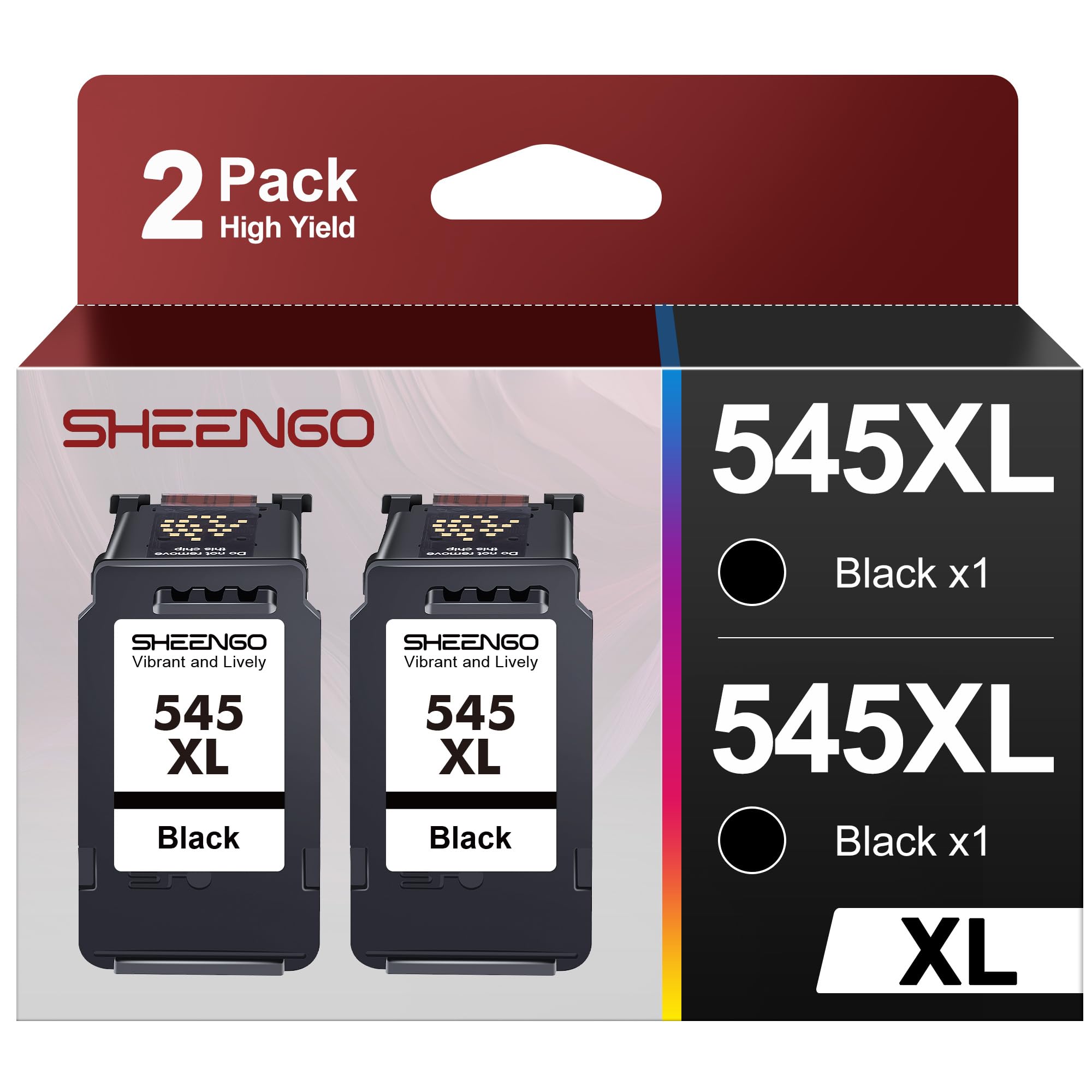 Neiber 545 XL Schwarz, PG-545XL Kompatibel für Canon Druckerpatronen 545 für Canon 545, PG 545 Schwarz für Pixma TS3350 MG2550s MG2555s TR4550 TR4500 TR4551 TS3150 TS3151 MG2950 MG3050 MX490 MX495