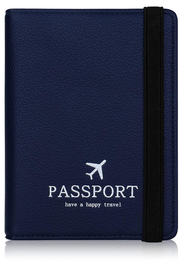 Porta Passaporto Con Iniziale In Pelle PU - Custodia Con Blocco RFID E Slot Carte - Foto 13