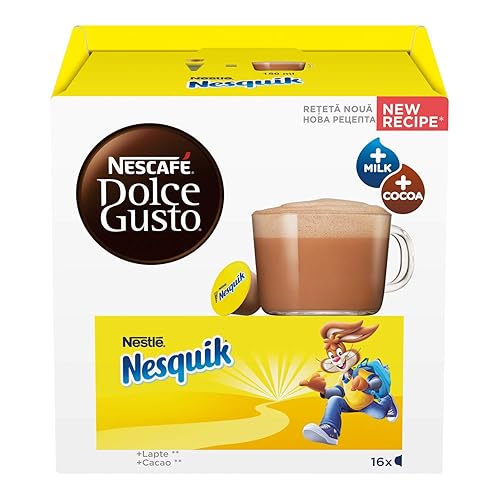 Immagine del prodotto NESCAFÉ DOLCE GUSTO Nesquik Bevanda al Gusto Cioccolato, 3 Confezioni da 16 capsule (48 capsule)