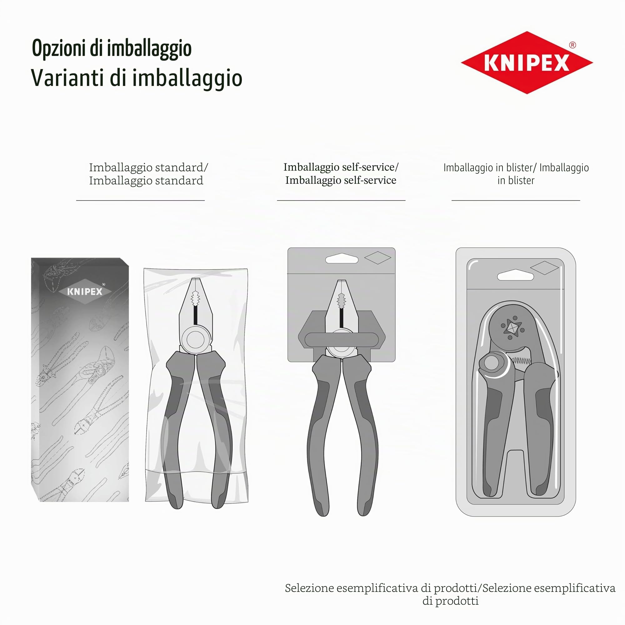 KNIPEX Cesoia per cavi con doppio tagliente con manici comfort, 95 12 200 | 200 mm
