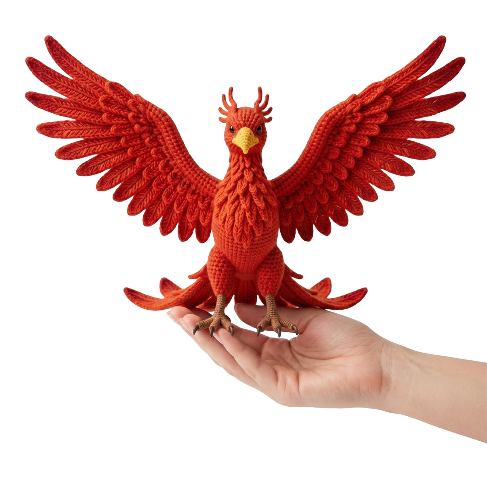 Kexpery Zestaw szydełkowy Phoenix lalki DIY dla początkujących Pełna ilustrowana instrukcja wykonania feniksa Hak, prezenty dla lalek