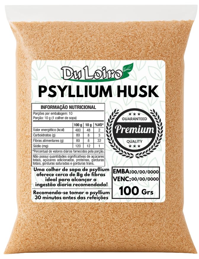 PSYLLIUM HUSK FIBRA (100% NATURAL) 100g - PSILLIUM