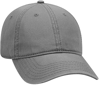 OTTO 6 Panel Low Profile Garment Washed Superior Cotton Twill - Char. Gray