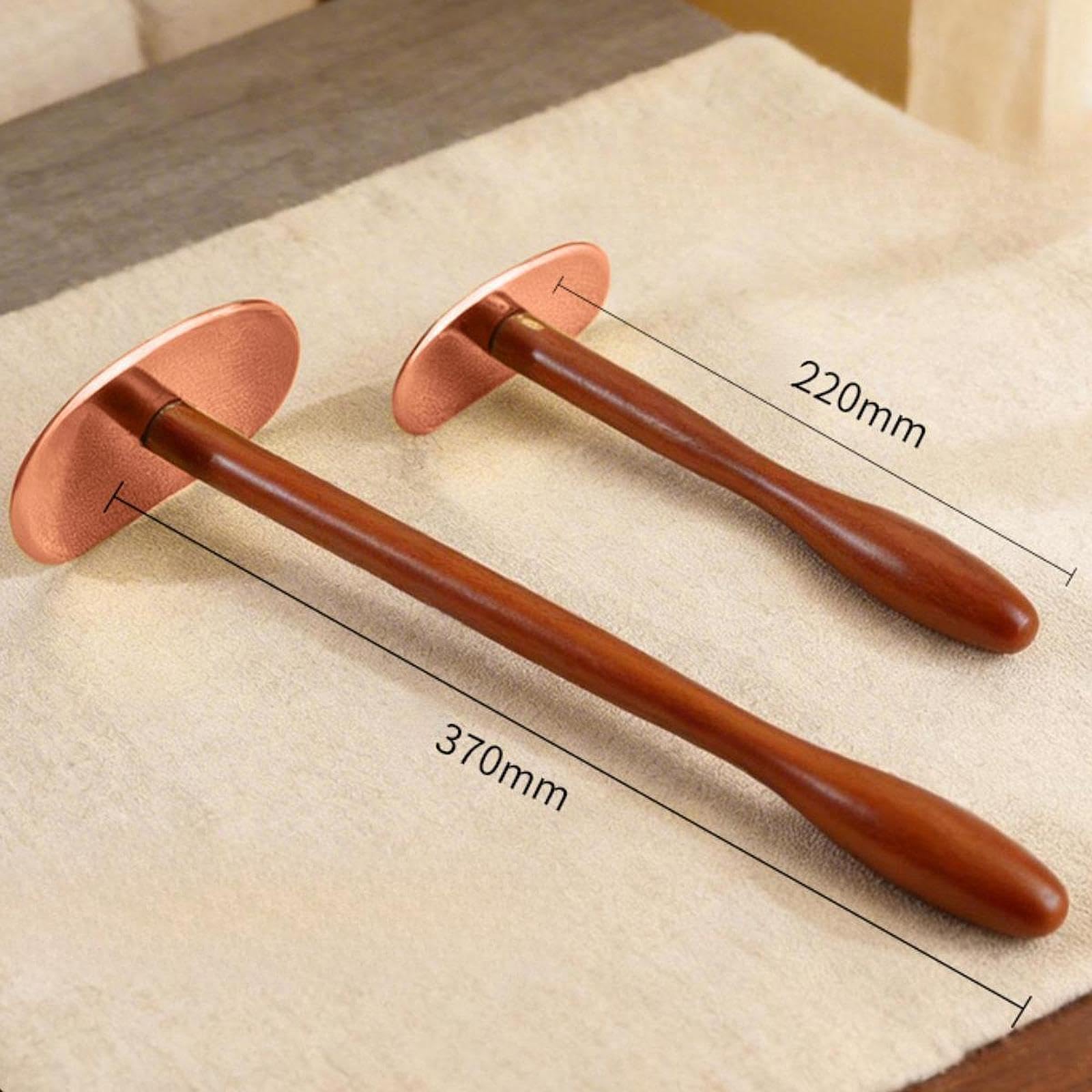 Gua Sha Tabla de Madera con Placa de Cobre para Masaje Manual Herramienta Multifuncional Ergonómica de Auto Corporal Tradicional China Adecuad, L