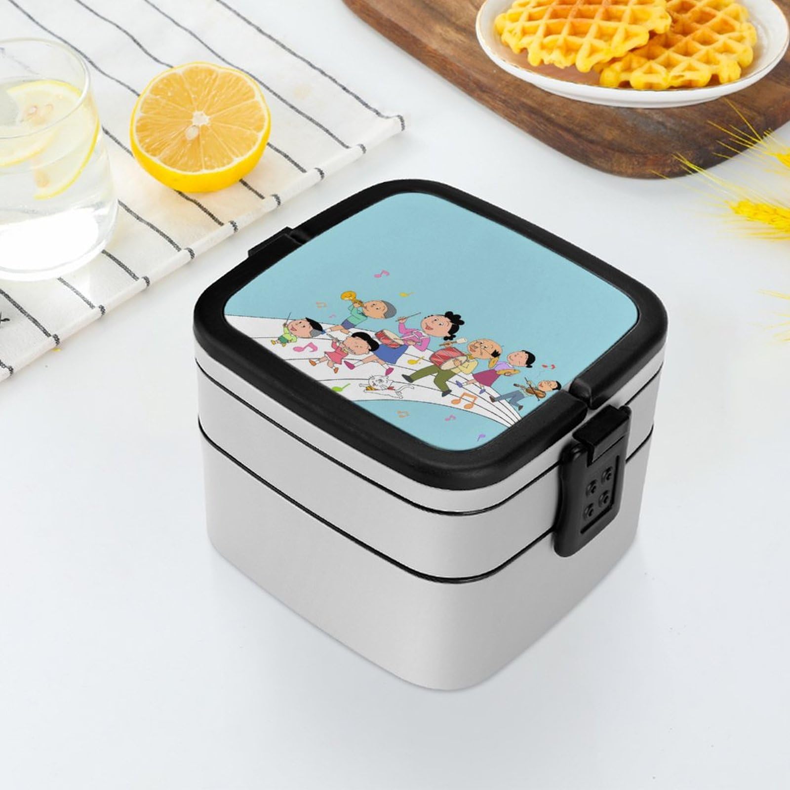 Amazon | サザエさん弁当箱 ランチボックス 二段 抗菌 お弁当箱 べん
