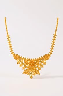 P.C. Chandra Jewellers Women's 22k (916) Yellow Gold Metal Necklace - 8.22 Grams