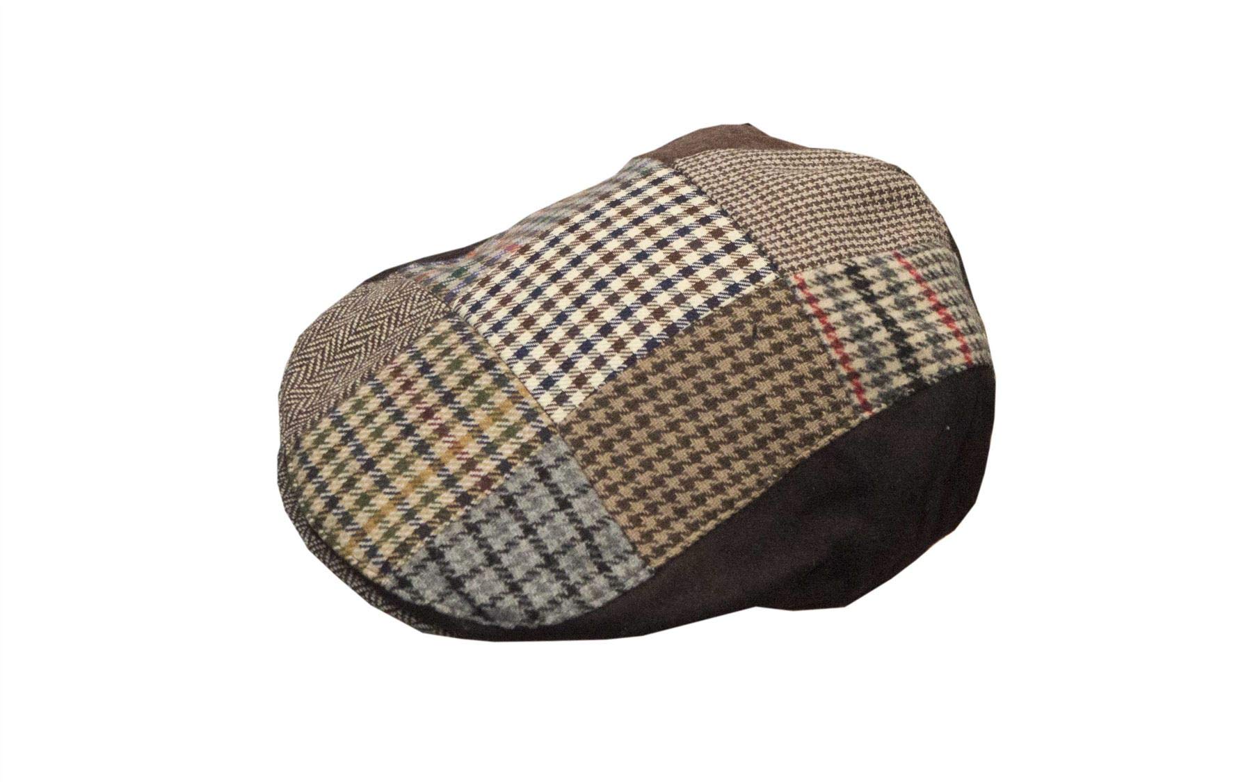 Walker & Hawkes - Unisex Schiebermütze im Patchwork-Design - Flache Schirmmütze