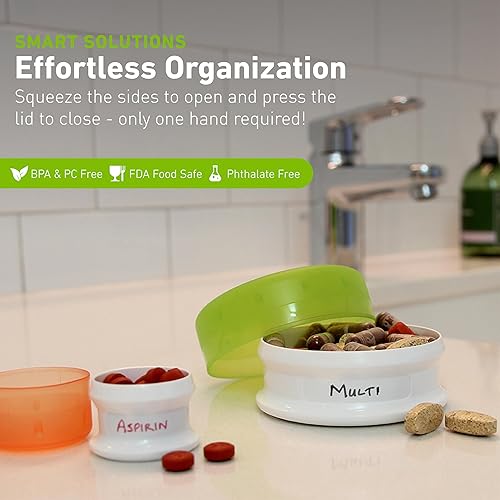 Miniatura 3 de humangear GoTubb - Contenedores de almacenamiento para aperitivos, artículos esenciales pequeños y equipo de viaje, hechos de materiales seguros