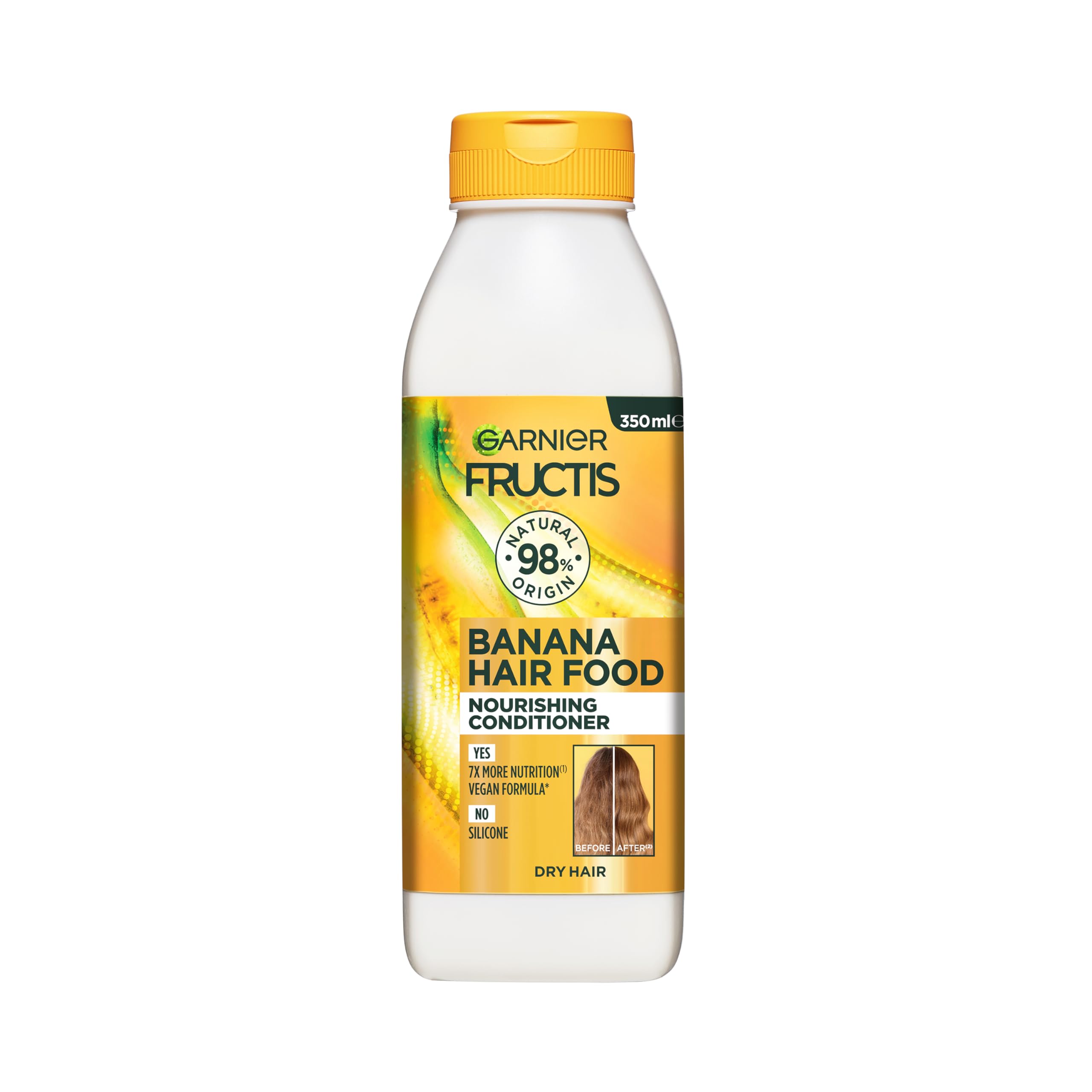 Garnier Fructis Hair Food Repairing Banana Conditioner, Deeply Nourishing for Dry, Damaged Hair