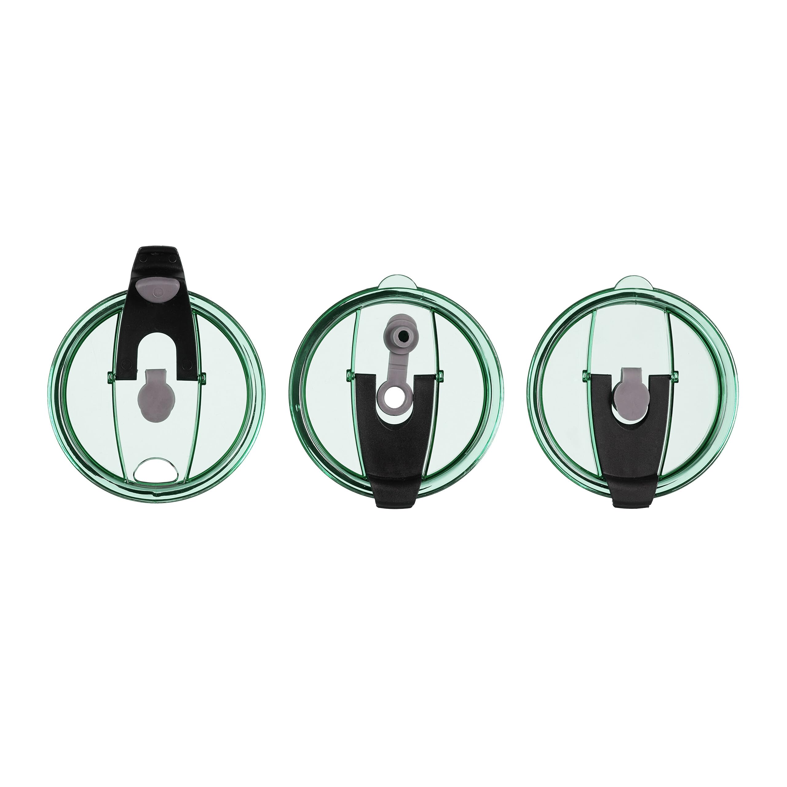 Relaxdays Set da 2 Tazze per Bevande, Bicchieri in Vetro per Frullati, con Coperchio Cannuccia e Manico, 450 ml, Verde