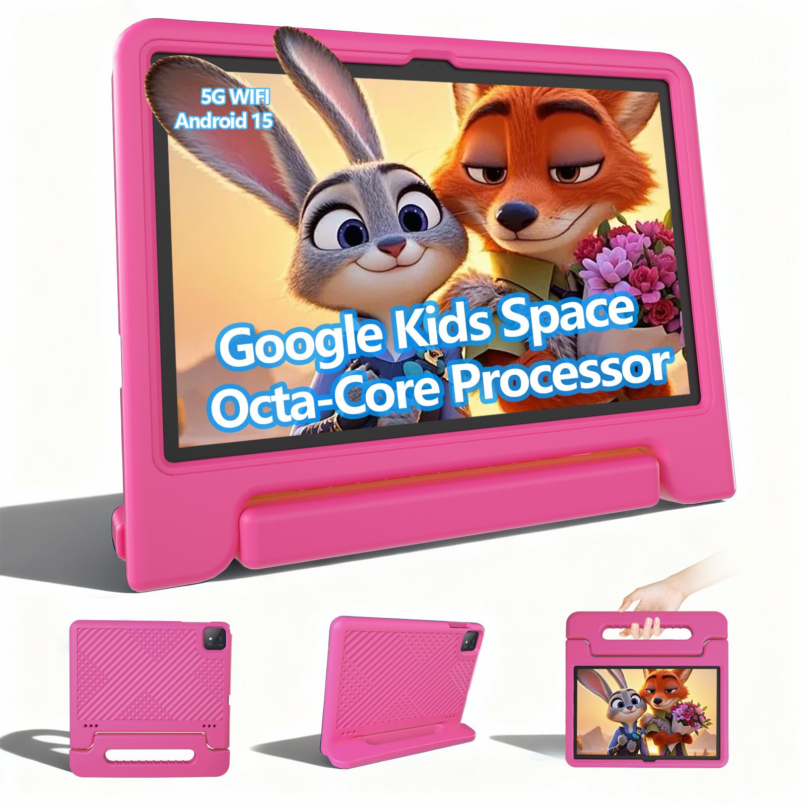 Iconiotk Android 15 Kids Tablet, 11 Inch Tablets with Octa-core CPU, Android Tablet with WiFi 6, Octa-Core, 20GB+128GB/1TB Expandable Parental Control