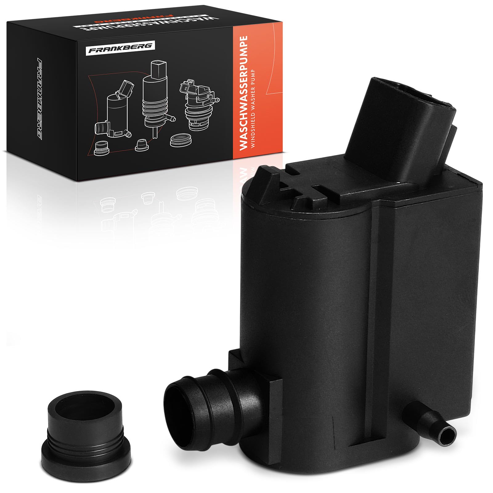 Frankberg Pompa lavavetri Pompa acqua lavaggio Pulizia vetri Anteriore Posteriore 3-Poli Compatibile con Avensi.s T25 Coroll.a E12 Yaris P9 Picnic XM1 Replace# 8533010290