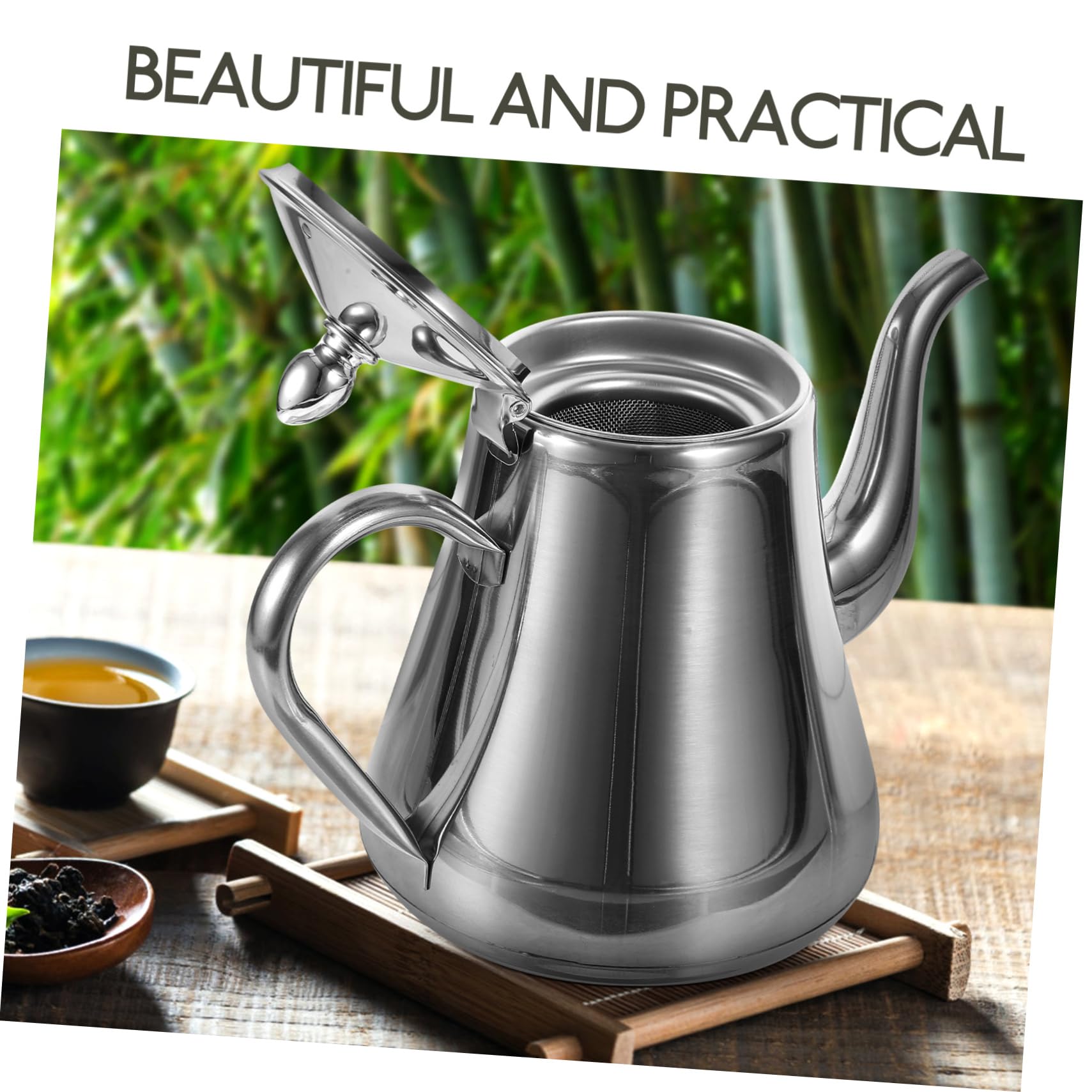 Tetera De Acero Inoxidable Infusor Interior Tetera Hogar y Cocina Para Preparar Infusiones De Té