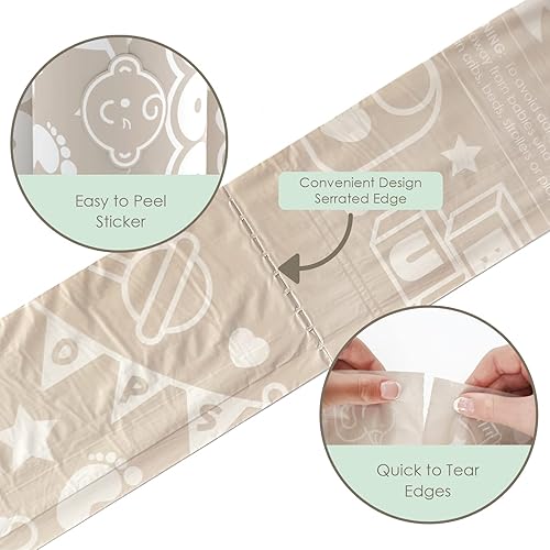 Miniatura 7 de Teddy Bear - Dispensador de bolsas de pañales  Bolsas de basura sobre la marcha con correa de silicona  15 bolsas de excremento de bebé sin perfume