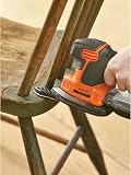 BLACK+DECKER Ponceuse Mouse filaire 120W, Orange/Noir, 3 Accessoires KA2000-QS - 4