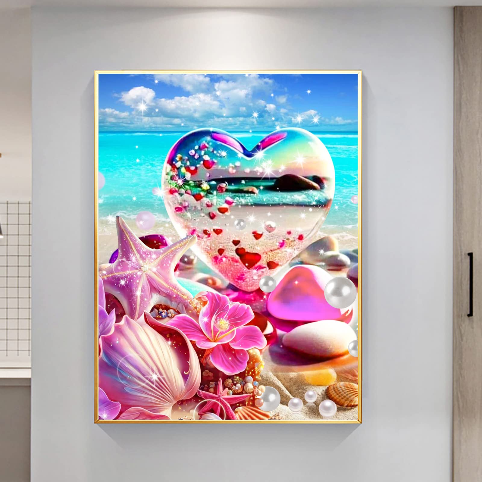 EXQULEG 5D Diamond Painting Tiger, scoiattolo Diamond Painting, kit fai da te per pittura con diamanti per bambini, adulti, decorazione per la casa (C, 30 x 40 cm