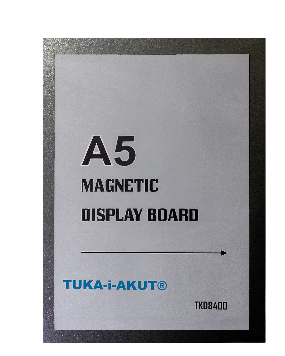 TUKA-i-AKUT 5x magnetyczna ramka ekspozycyjna A5, klej na znaki, etui na ramki infourming zamknięcie magnetyczne, ściany i okna, torba 5 kolorów czarna, TKD8400-A5-5x