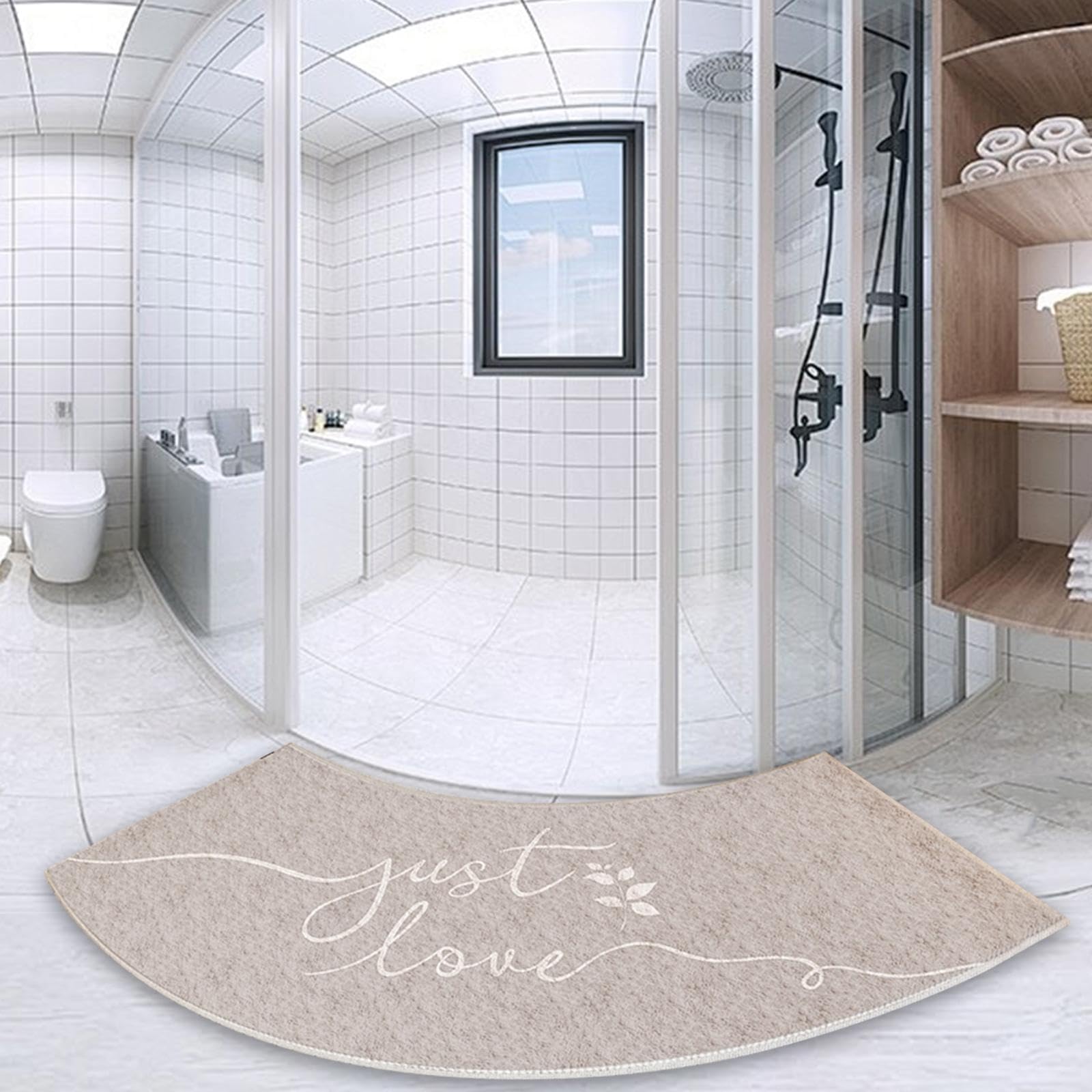 Tapis De Bain Incurvé MagiDeal - 40x75cm - Imitation Cachemire - Absorbant Et Antidérapant - Décoration Salle De Bain