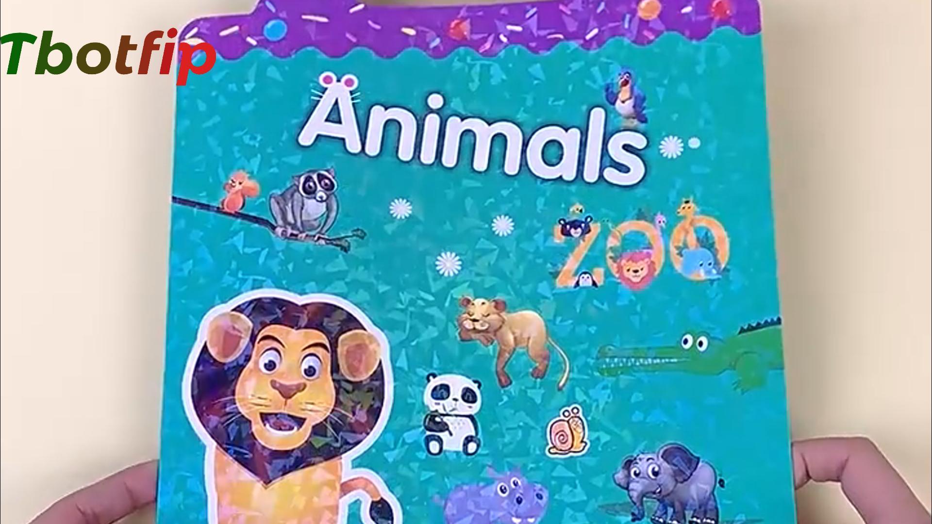 Album Stickers 3D Riutilizzabili Per Bambini 3-6 Anni | Giochi Educativi Con Animali E Stagioni - 3 Pack Divertente - Foto 6