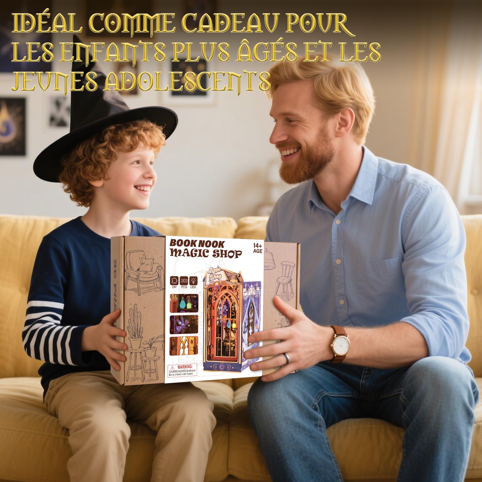 Maison Miniature DIY Book Nook,Cadeau Créatif Amoureux des Livres