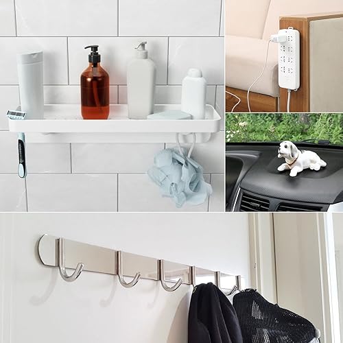 Miniatura 7 de Cinta de montaje de doble cara, paquete de 2 unidades, resistente (3/4 pulgadas de ancho, total de 20 pies), adhesivo transparente, impermeable,