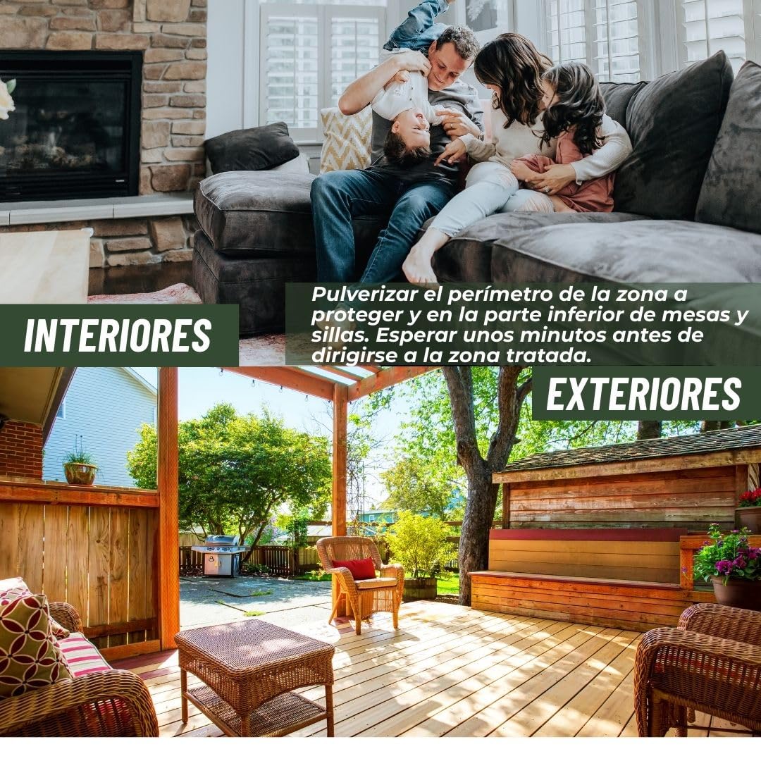 Barrera antimosquitos sin Insecticida | Repelente mosquitos | Repelente moscas y polillas Ahuyentador de insectos interiores y exteriroes | Combianción de esencias naturales contra mosquitos y moscas