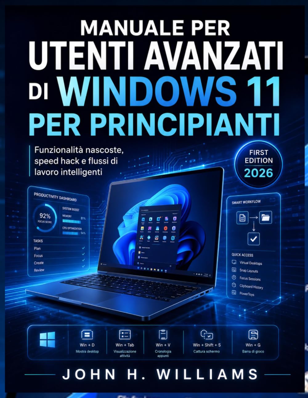 MANUALE PER UTENTI AVANZATI DI WINDOWS 11 PER PRINCIPIANTI: Funzionalità nascoste, speed hack e flussi di lavoro intelligenti