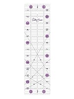 Vista 14 de The Quilted Bear Reglas de Acolchado - Regla de Acolchado de Acrílico Transparente Antideslizante, Patchwork y Costura con Líneas Negras Claras