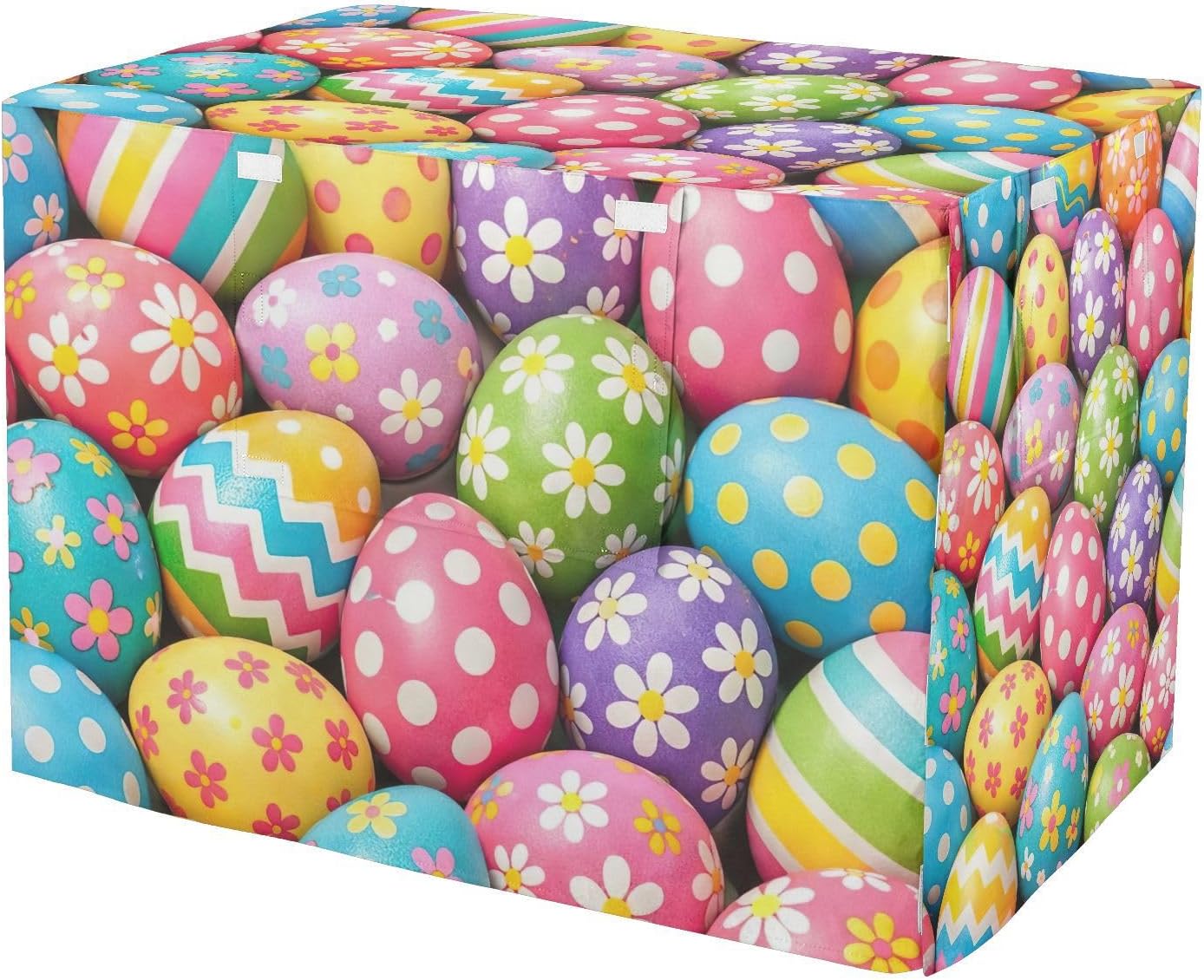 Colorful Easter Eggs Dog Crate Covers Washable, S-XL Wind-Resistant Crate Cover for Dog, Large